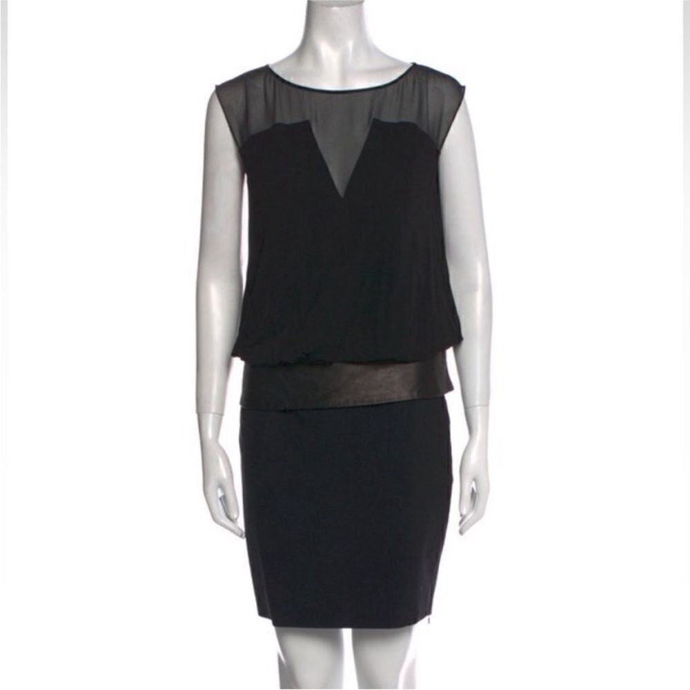 Barbara Bui leather detailed dress, XS